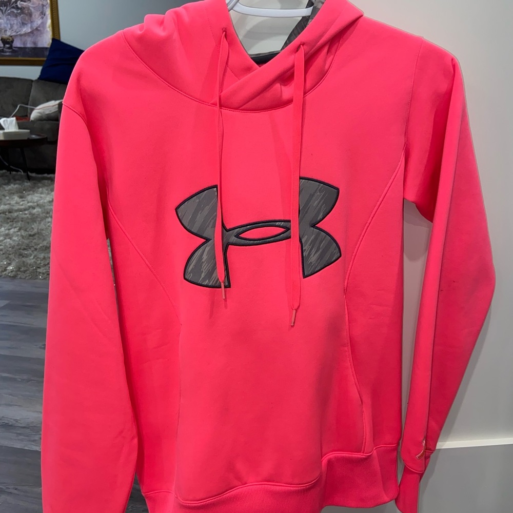 Bright PINK Under Amour sweater.